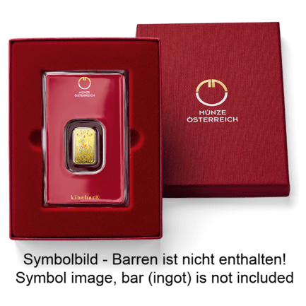 Barrenverpackung 5 Gramm Goldbarren